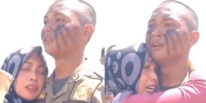 Nyesek Banget! Calon Satpol PP Nangis Kejer di Pelukan Bunda karena Ditinggal Tunangan oleh Mantan Pacar, Kisah di Baliknya Bikin Geram