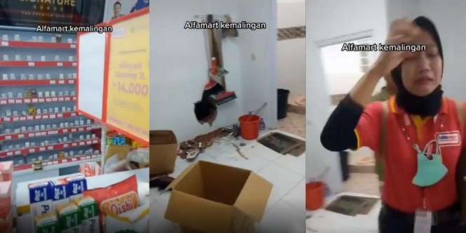 Minimarket Kemalingan dan Tembok Dijebol, Karyawan Menangis Ingat Brankas