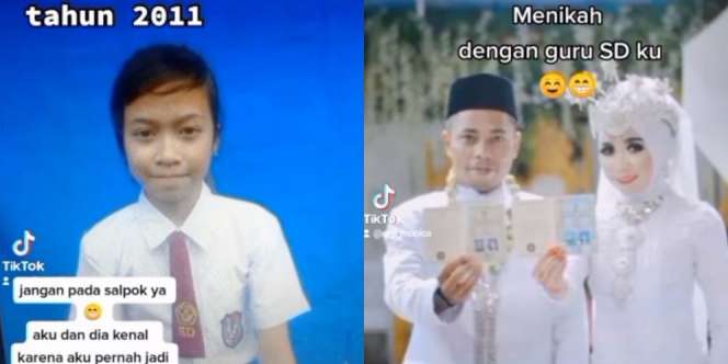 Sabar Menunggu Bertahun-tahun, Pak Guru SD Akhirnya Nikahi Mantan Muridnya