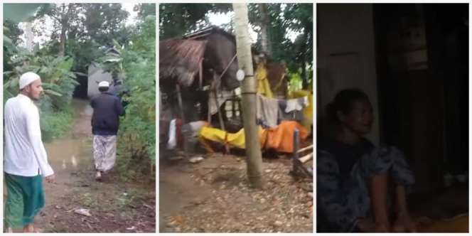 Miris, Wanita Keturunan Nabi Muhammad di Martapura Ini Rumahnya Tanpa Listrik, Jalan ke Rumahnya Becek