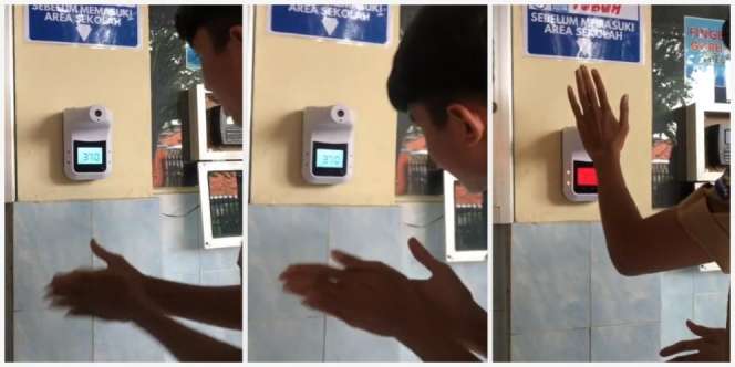 Ulah Iseng Pelajar Akali Alat Pengukur Suhu Tubuh hingga Alarm Berbunyi Bikin Satu Sekolah Panik
