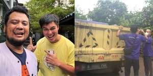 10 Potret Kado Super Mahal Panji Petualang dari Baim Wong, Berat 210 Kg Harus Dibawa Pakai Truk!