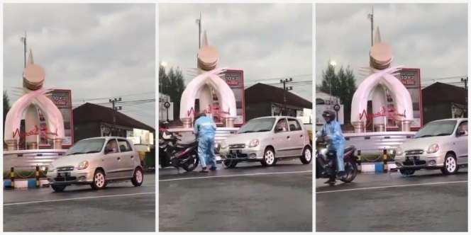 Momen Sepeda Motor Bebek Jadul Tarik Mobil Mogok di Ngawi, Awalnya Banyak yang Ragu