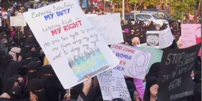 Protes Keras Larangan Hijab di India Meluas, Picu Reaksi Dunia