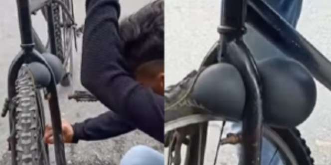 Ban Sepeda 'Hamil' di Jalan, Warganet 'Ulahmu Ya, Mas?'