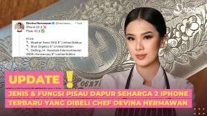 Jenis & Fungsi Pisau Dapur Seharga 2 iPhone Terbaru yang Dibeli Chef Devina Hermawan