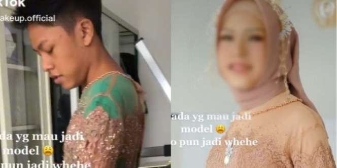MUA Terpaksa Pakai Cowok Buat Pamer Skill, Senyum Si Model Bikin Gagal Estetik
