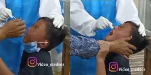 Lagi! Nakes Kasar Saat Tes Swab Kini Korbannya Bocah Laki-Laki, Netizen: Mungkin Anaknya Mantan