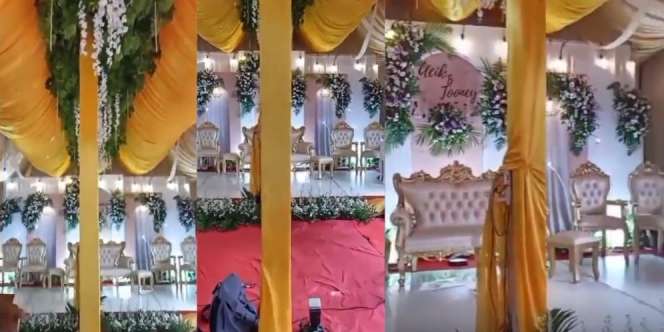Lihat Dekorasi Pelaminan Kayak Begini, Fixed Kang Dekornya Lagi 'Dendam' Sama Fotografernya