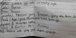 Tinggal di Pondok Pesantren, Anak Ini Kirimkan Daftar Panjang, Barang yang Harus Dibelikan Kakaknya