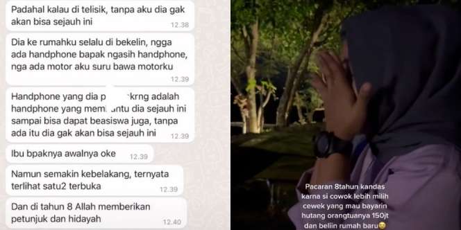 Gadis Ini Dicampakkan Setelah 8 Tahun Pacaran, Kekasih Pilih Wanita Lain yang Mau Bayari Utangnya Rp180 Juta