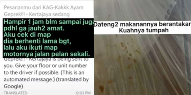 Pelanggan Sempat Kesal karena Pesanan Makanannya Tumpah, Tapi Begitu Dengar Cerita Driver Ojol Auto Luluh Hatinya