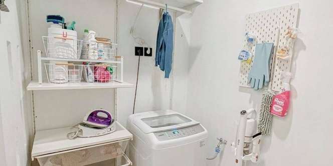 Ide Rak Penyimpanan di Ruang Cuci, Bikin Teratur dan Estetik