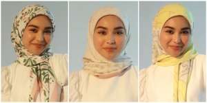 3 'Look' Kerudung Segi Empat Motif, Cocok untuk Segala Acara