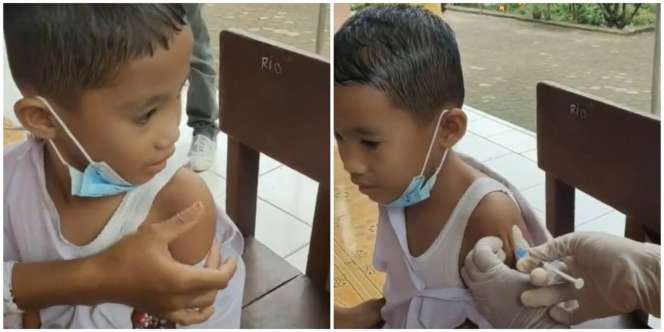 Video Anak Baduy Saat Divaksin, Jarum Suntik Tak Bisa Tembus
