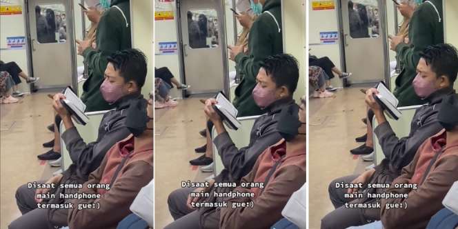 Baca Alquran di KRL, MasyaAllah Pemuda Ini Banjir Pujian Netizen