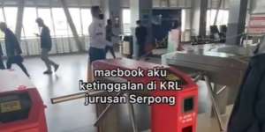 Petugas Kebersihan Berhati Emas Kembalikan Laptop Penumpang yang Ketinggalan di KRL