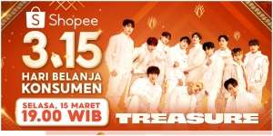 Grup K-Pop TREASURE Siap Tampilkan Comeback Terbarunya di Panggung Shopee Hari Belanja Konsumen TV Show