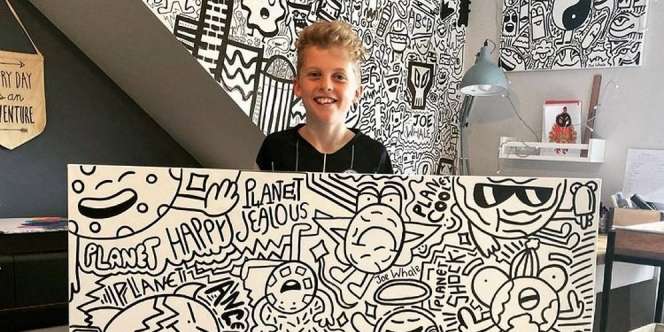 Hobi Coret-coret, Bocah 12 Tahun Dikontrak Nike