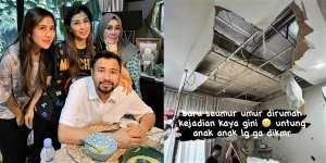 10 Potret Kondisi Rumah Baru Nisya Ahmad Usai Diterjang Badai, Atap Bocor Parah, Plafon Jebol