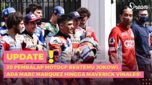 20 Pembalap MotoGP Bertemu Jokowi, Ada Marc Marquez hingga Maverick Vinales!