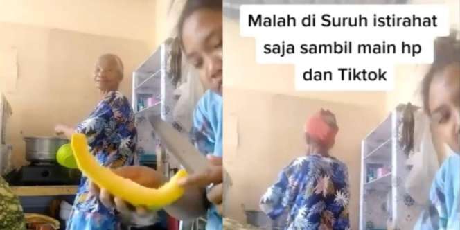 Pamer Punya Mertua Baik, Mau Bantu Masak Malah Disuruh Main TikTok, Netizen: Bukannya Itu Sindiran Halus?