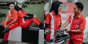 Viral Foto Prewedding Keren Pegawai SPBU di Pom Bensin, Sampai Dikomentari Erick Thohir dan Ahok