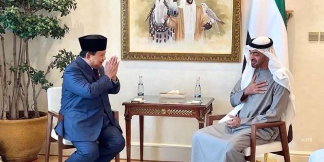 Prabowo Beri Hadiah Pistol Emas dan Keris Bali ke Putra Mahkota Abu Dhabi, Begini Penampakannya