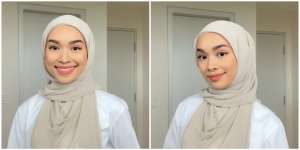 Tutorial Hijab Pashmina, Cukup Satu Jarum