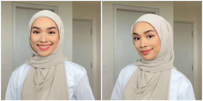 Tutorial Hijab Pashmina, Cukup Satu Jarum