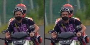 Viral! Netizen Pergoki Motor yang Bonceng Marc Marquez di Sirkuit Mandalika Pelatnya Mati