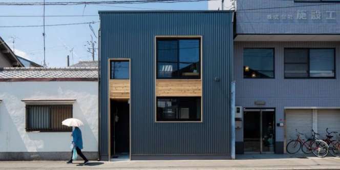 Rumah Kotak Khas Jepang, Bergaya Modern dengan Sentuhan Tradisonal