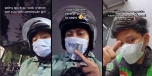 Cerita Sopir Ojol Tak Tega Tolak Orderan Saat Hujan, Endingnya Dapat Rejeki Uang Tip Gede