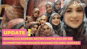 Nostalgia Bareng Aktris Cantik Era 90-an di Pemotretan Koleksi Busana Pelangi Asmara