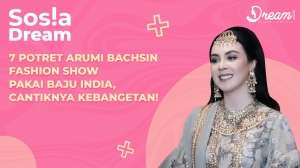 7 Potret Arumi Bachsin Fashion Show Pakai Baju India, Cantiknya Kebangetan!
