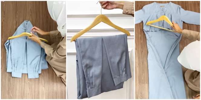 Tips Menggantung Gamis Agar Tetap Rapi