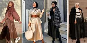 3 Tips Mix and Match Pakai Leather Skirt untuk Para Hijabers