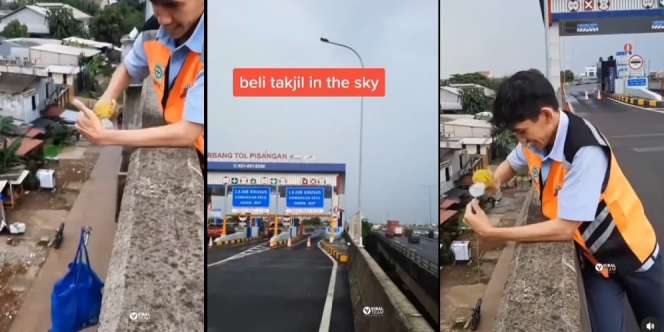 Dug Dug! Sekali Pancing, Petugas Jalan Tol Bisa Berbuka dengan Menu `Takjil di Langit`