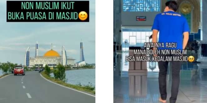 Indahnya Toleransi, Pria Non Muslim Ini Bagikan Momen Diajak Buka Puasa di Masjid