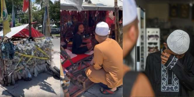 Viral Video Ustaz dari Malaysia Ebit Lew 'Make Over' Anak Jalanan di Pekanbaru dengan Baju Muslim