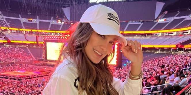 Gaya Luna Maya Nonton Konser BTS di Las Vegas, Tampil Seru dengan Warna Hitam Putih