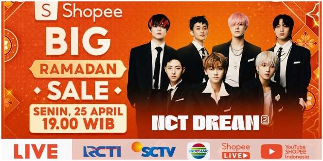 Saksikan Comeback Terbaru NCT DREAM Pertama di TV Indonesia dalam Shopee Big Ramadan Sale TV Show!