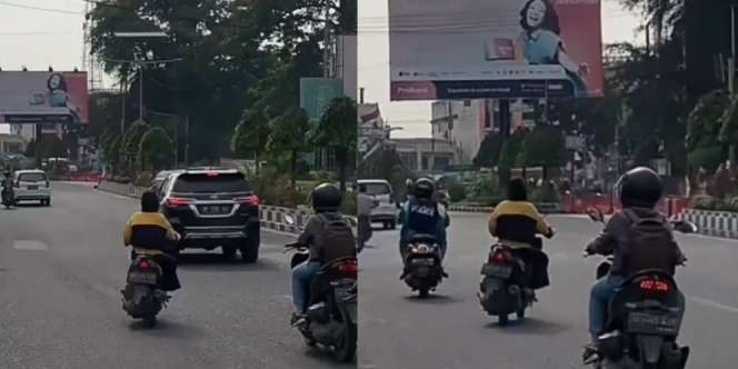 Memacu Sambil Nge-drift di Jalan Raya, Cara Pria Ini Naik Motor Bikin Marc Marquez Auto Insecure