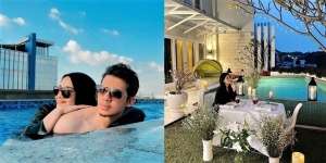 8 Potret Kolam Renang Artis yang Super Mewah, Milik Momo Geisha Seperti Danau, Luas Banget!