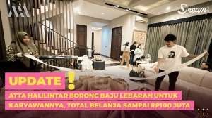 Atta Halilintar Borong Baju Lebaran untuk Karyawannya, Total Belanja sampai Rp100 Juta