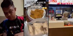 Traktir Para Tahanan Makan Sahur Pakai Uang THR, Polisi Ini Banjir Pujian