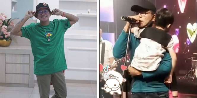 5 Potret Seleb Momong Anak saat Bekerja, Andika Nyanyi Sambil Gendong Sang Putra
