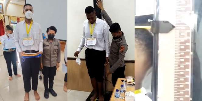 Viral Calon Siswa Polisi Bertinggi Badan 195 Cm, Saingan Auto Minder