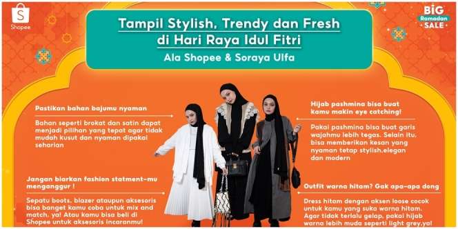 Gandeng Soraya Ulfa, Shopee Bagikan Tips Tampil Stylish, Trendy, dan Fresh di Hari Raya Idul Fitri