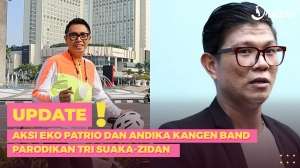 Aksi Eko Patrio dan Andika Kangen Band Parodikan Tri Suaka-Zidan